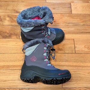 Columbia Kids' Gray and Pink Snow Boots